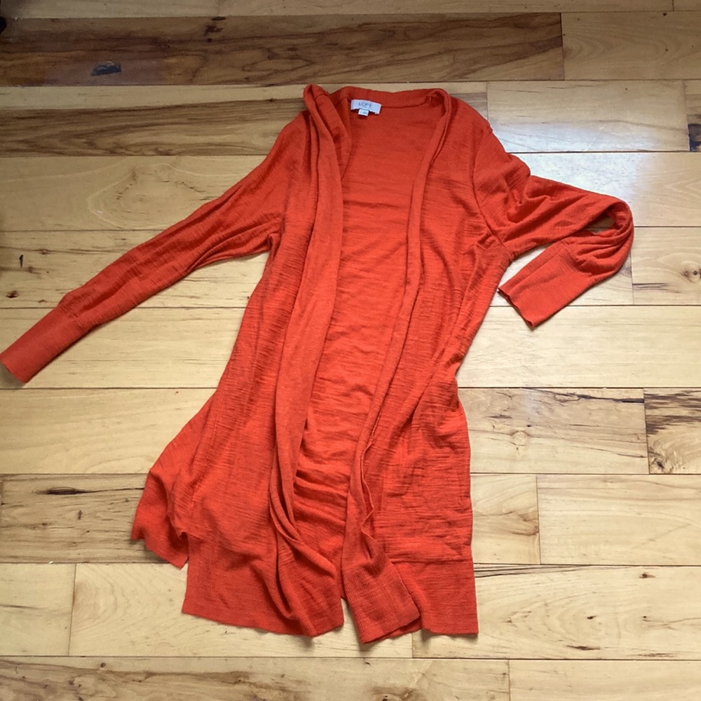 Loft long cardigan.